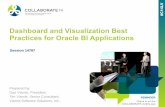 Dashboard and Visualization Best Practices for Oracle BI ...vlamiscdn.com/papers/14787+Dashboard+and+Data... · 25+ Years experience in business intelligence/executive information