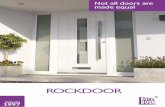 Not all doors are made equal · stunning 3D glass designs, you won’t find them anywhere else but Rockdoor. Performance An Inner Strength 4 S-Glaze 6 Lock Security 8 Cylinder Security