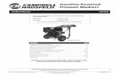 Gasoline Powered Pressure Washers · The pressure washer’s features allow for a detergent to be drawn while in low pressure mode only . By applying detergent at low pressure, the