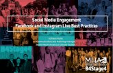 Social Media Engagement Facebook and Instagram Live Best ... · Changing Media Habits Compared to Normal Usage Rates: Web Browsing Increase by 70% Traditional TV Viewing Increase