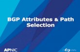 6. BGP Attributes - wiki. BGP Operation â€¢ BGP learns routes from iBGP and eBGP peers â€“ Selects best