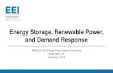 Energy Storage, Renewable Power, and Demand Response · 2018-02-07 · The Edison Electric Institute (EEI) is the association that represents all U.S. investor-owned electric companies.