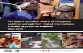 The impact and effectiveness of emergency nutrition and ... · therapeutic nutrition programmes and in community as well as clinic-based programmes. Ready to use therapeutic food