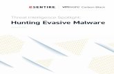 Threat Intelligence Spotlight: Hunting Evasive Malware...• Exploiting user behavior: tricking users into opening and executing a malicious file, going to a malicious site or handing