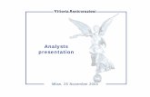 Analysts presentation - Vittoria Assicurazioni Relations/PDF... · 25-11-2004  · PORTFOLIO COMPOSITION 1993-2003 1998 Life 30% Third party motor liability 36% Other non-life 34%