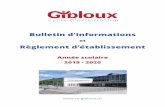 Brochure CO Gibloux 2019-20co-gibloux.ch/.../4/2015/11/Brochure-CO-Gibloux-2019-20.pdf · 2019-08-20 · Transports Public Fribourgeois TPF 026 351 02 00 Taxi romontois 026 655 10