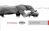 Sustainability report for the year ended 30 September 2009 tusker) – the tenacity and loyalty that characterise the elephant also sum up PPC’s value-based management philosophy