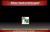 Bilan Hadronthérapie* · Assessment and improvements of Geant4 hadronic models in the context of prompt-gamma hadrontherapy monitoring. G. Dedes, M. Pinto, D. Dauvergne, N. Freud,