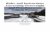 Vermont DMV - Home | Department of Motor Vehicles ......permits may be issued by the Department of Motor Vehicles, Commercial Vehicle Operations Unit. For operation of a vehicle and