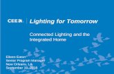 Connected Lighting and the · 19/9/2018  · (sensing, processing, networking) and their implications • Discussed how various stakeholders are addressing the value proposition and