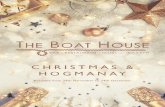 CHRISTMAS & HOGMANAY - The Boathouse, Kilsyth · New Year Hogmanay celebrations 2020 in style. Join us for a champagne reception followed by a 5 course meal prepared by Gary and the