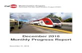 December 2018 Monthly Progress ReportModernization...2.1. Funding Partners Participation in PCEP The PCEP has a series of weekly, biweekly, monthly and quarterly meetings to coordinate