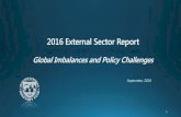 2016 External Sector Report - Bruegelbruegel.org/wp-content/uploads/2016/09/ESR-PPT... · 2016 External Sector Report Global Imbalances and Policy Challenges September, 2016