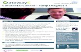Colorectal Cancer - Early Diagnosis - GatewayC€¦ · Colorectal Cancer - Early Diagnosis Overview Specialist interviews 96% of users agreed that their decision-making behaviour