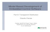 Model Based Development of Embedded Control Software · Part 8: Transparent Distribution Claudiu Farcas Credits: MoDECS Project Team, Giotto Department of Computer Science cs.uni-salzburg.at