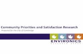 Community Priorities and Satisfaction Research...Summary 3 Life in Waterloo Region 6 Government and Taxation 13 Regional Programs and Services 21 Community Engagement 30 Priorities