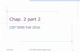 Chap. 2 part 2 gardnerw/courses/cis3090/lectures/ch2-2.pdfآ  CIS*3090 Fall 2016 Fall 2016 CIS*3090 Parallel