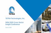 TETRA Technologies, Inc. Stifel 2020 Cross Sector Insight ...filecache.investorroom.com/mr5ir_tetra/315/download/TTI...Insight Conference June 8, 2020 2 ©2020 TETRA Technologies,