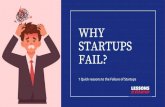 FAIL? STARTUPS WHY · FAIL? 7 Quick reasons to the Failure of Startups "Success is not final, failure is not fatal: it is the courage to continue that counts." ... 7 Reasons which