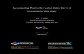 Automating Plastic Extrusion Color Control Automating Plastic Extrusion Color Control . ... understanding