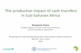 The productive impact of cash transfers in Sub-Saharan Africa · 2016-06-05 · The productive impact of cash transfers in Sub-Saharan Africa Benjamin Davis Strategic ... •Infusion
