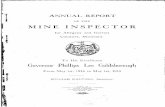 From WILLIAM WALTERS, Inspector. · ANNUAL REPORT OF THE MINE INSPECTOR for Allegany and Garrett Counties, Maryland. To His Excellency Governor Phillips Lee Goldsborough From May