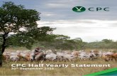 CPC Half Yearly Statement - pastoral.com · 9/30/2015  · CPC’s pleased to provide an update on its business performance for the six months ended 30 September 2015. In the first