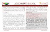 CAWSES News · 2 CAWSES News September 2005 Update on CAWSES activities since March 2005 D. Pallamraju (raju@cawses.bu.edu) We are nearing the end of the 2nd year of the CAWSES program.