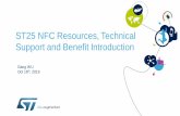 ST25 NFC Resources, Technical Support and Benefit Introduction … Email Marketing/2019... · ST25 IOS application based on NDEF message. Linux® Driver for the ST25R391x 12 Simple