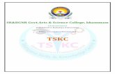 TSKC...Creating Opportunities Developing Skills Unleashing Potential Page3 Telangana Skills and Knowledge Centre 2018 BIRD EYE VIEW OF THE TSKC The department has one Assistant Professor