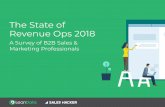 The State of Revenue Ops 2018 - LeanDatainfo.leandatainc.com/rs/554-VZA-399/images/state-of...The majority of organizations, at 56.8 percent, do not have a revenue ops team, whereas