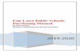 Fair Lawn Public Schools Purchasing Manual Lawn...NJQSAC SOA Fiscal Management Item #10; and Local Finance Notices – NJ Division of Local Government Services The Purchasing Manual