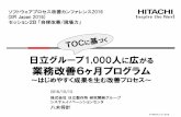 日立グループ1,000人 広 業務改善6ヶ月プログラム · © Hitachi, Ltd. 2016. 株式会社 日立製作所 研究開発グループ システムイノベーンションセンタ