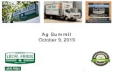Ag Summit - Local Food Economics · We make it easy to source local food Local Foods is a wholesale distributor of Midwest- grown foods, servicing 300+ restaurants, caterers, schools,