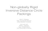 Non-globally Rigid Inversive Distance Circle Packings€¦ · Inversive Distance Circle Packings John C. Bowers Dept. of Computer Science James Madison University Joint work with: