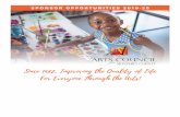 SPONSOR OPPORTUNITIES 2019-20 · As they gain creative mastery, they learn to reduce anxiety, communicate feelings and ideas, and collaborate easily. As they complete and showcase