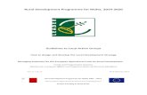 Rural Development Programme for Malta, 2014-2020 Funds Programmes/European...Rural Development Programme for Malta, 2014-2020 Guidelines to Local Action Groups How to design and develop