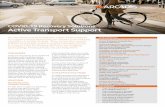 COVID-19 Recovery Solutions Active Transport SupportF2FF482C-808E...active transport and social-distancing, Arcadis’ teams can help clients to prioritize the active modes and optimize