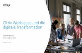 Citrix Workspace und die digitale Transformation...• Citrix Cloud Product Services are located around the world • A customer is “homed” in only one region –Once a geography
