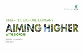UPM – the biofore company...Global businesses – local presence 54 production plants in 12 countries 19,300 employees in 45 countries 12,000 customers in 120 countries 85,000 shareholders