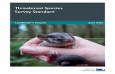 Threatened Species Survey Standard - Wildlife · Threatened Species Survey Standard Leadbeater’s Possum 3 1. Purpose This document is one of a series produced by the Department
