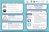 Keep safe... · Also look at Keep safe: what the words mean leaflet. Leicestershire Learning Disability Partnership Board Leicester City Learning Disability ... tell anyone your password,