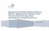Experiential Education: New Opportunities for Transforming ... ... Experiential Education opportunities