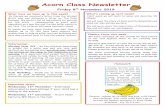 Acorn Class Newsletterfluencycontent2-schoolwebsite.netdna-ssl.com/File... · Acorn Class Newsletter Friday 8th November 2019 What have we been up to this week? ... Postman. We wrote