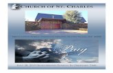 CHURCH OF ST. CHARLES · LITURGY CORNER MONDAY – JULY 29 8:30 - Mary Romanelli - Mem. 12:00 - Xing Chen - Living Intention TUESDAY - JULY 30 8:30 - Salvatore Bonanno - Mem. 12:00