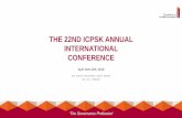 THE 22ND ICPSK ANNUAL INTERNATIONAL CONFERENCE...PowerPoint Presentation Author: Rose Lumumba Created Date: 4/12/2018 2:12:10 PM ...