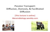 PassiveTransport: Diï¬€usion,â€™Osmosis,â€™&â€™Facilitated ... Passive%transport:%Facilitated%diï¬€usion%