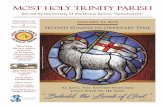 Most Holy Trinity Parish · 2018-01-14 · Most Holy Trinity Parish 3 January 14, 2018 Second Sunday in Ordinary Time 5th Annual St. Augustine Retreat, “How to Let Go of a Grudge”