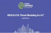 HKG18-219: Threat Modeling for IoT - Amazon Web Servicesconnect.linaro.org.s3.amazonaws.com/hkg18/... · WiFi password wasn’t very random, guess space in the dozens Chained through