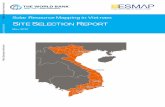 Solar Resource Mapping in Vietnam SITE SELECTION REPORT · 5/23/2017  · implementation of a high quality solar measurement campaign at least at 5 sites in Vietnam, including regular